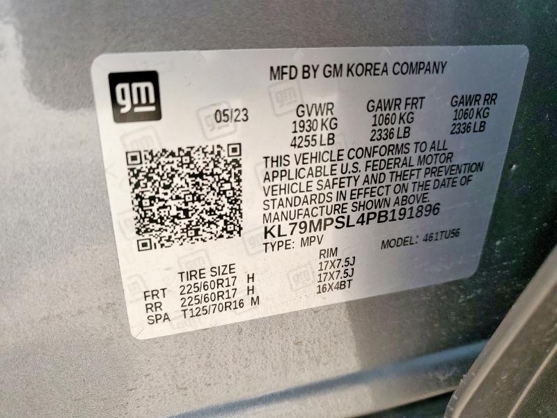 KL79MPSL4PB191896 Chevrolet TRAILBLAZE