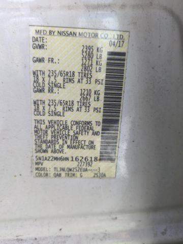5N1AZ2MH6HN162618 Nissan 2017