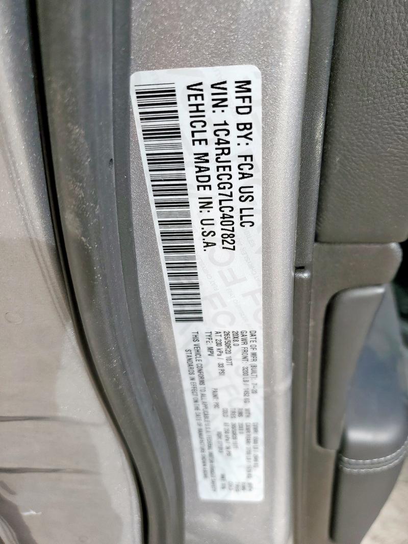 1C4RJECG7LC407827 Jeep Grand Cher