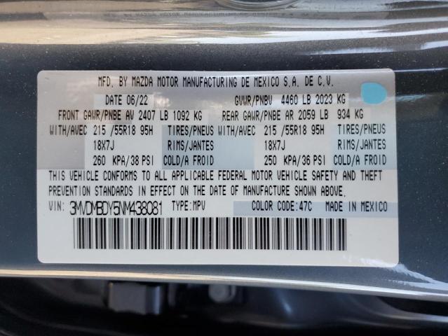3MVDMBDY5NM438081 Mazda CX-30 PREM