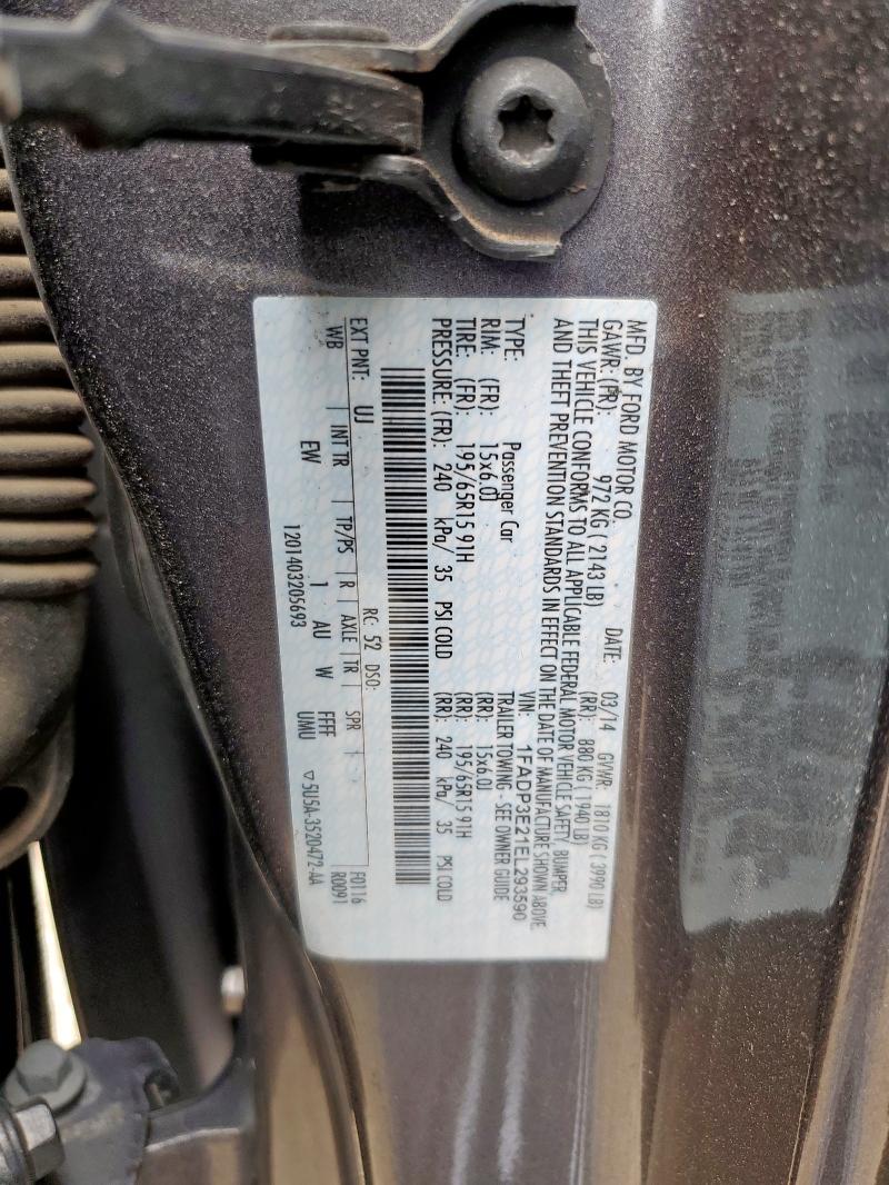 1FADP3E21EL293590 Ford 2014