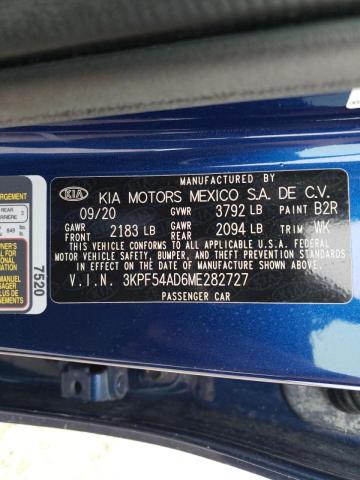 3KPF54AD6ME282727 KIA mpi nu