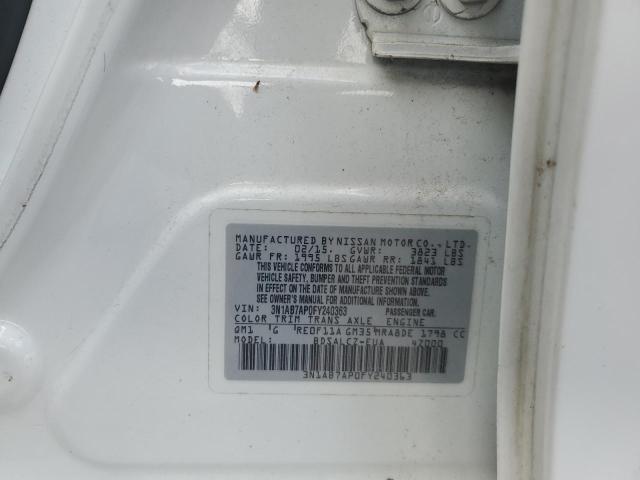 3N1AB7AP0FY240363 Nissan SENTRA S