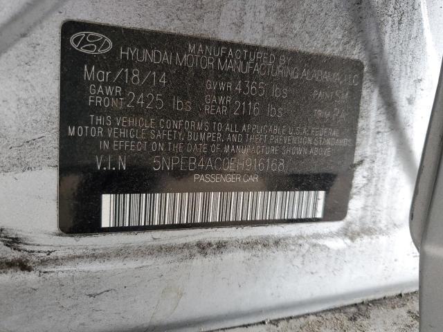 5NPEB4AC0EH916168 Hyundai SONATA GLS