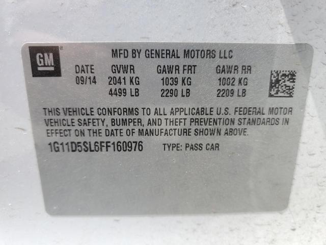 1G11D5SL6FF160976 Chevrolet lkw