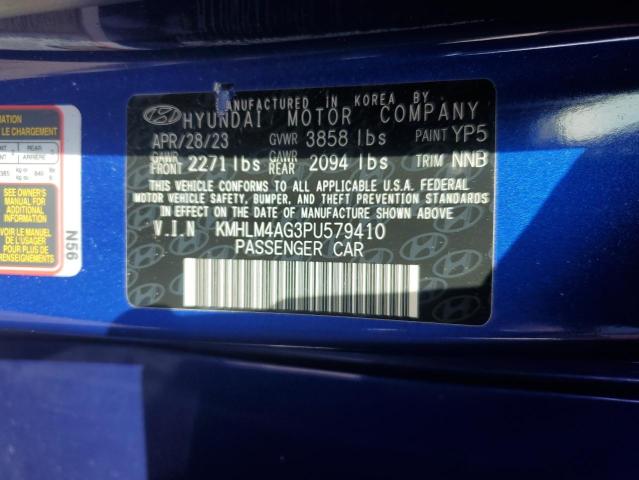 KMHLM4AG3PU579410 Hyundai ELANTRA SE