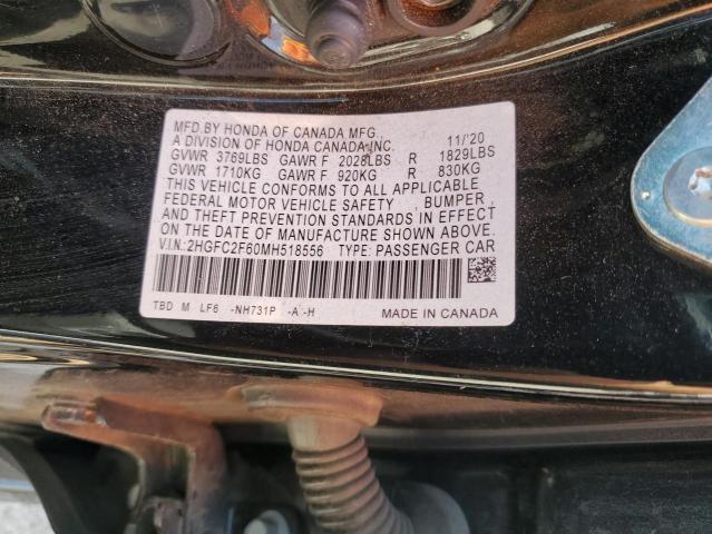 2HGFC2F60MH518556 Honda k20c2