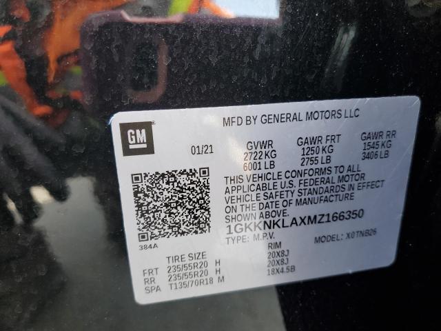 1GKKNKLAXMZ166350 GMC ACADIA SLE