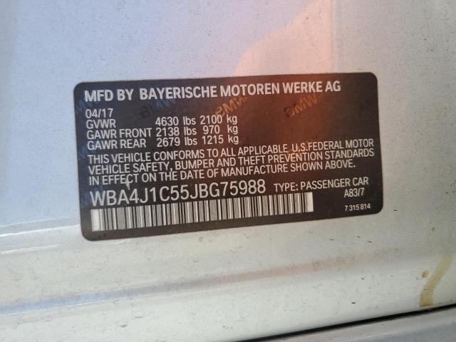 WBA4J1C55JBG75988 BMW 430I GRAN