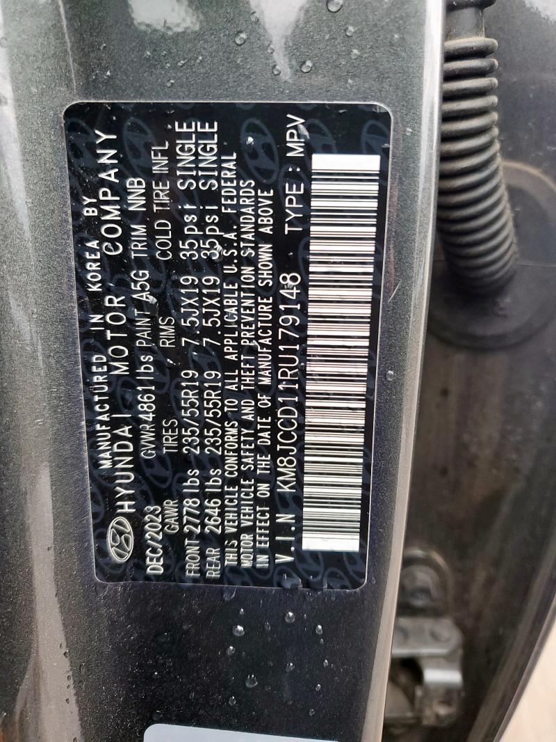 KM8JCCD11RU179148 Hyundai TUCSON SEL