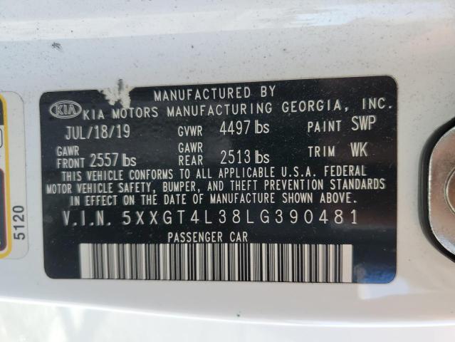 5XXGT4L38LG390481 KIA gdi