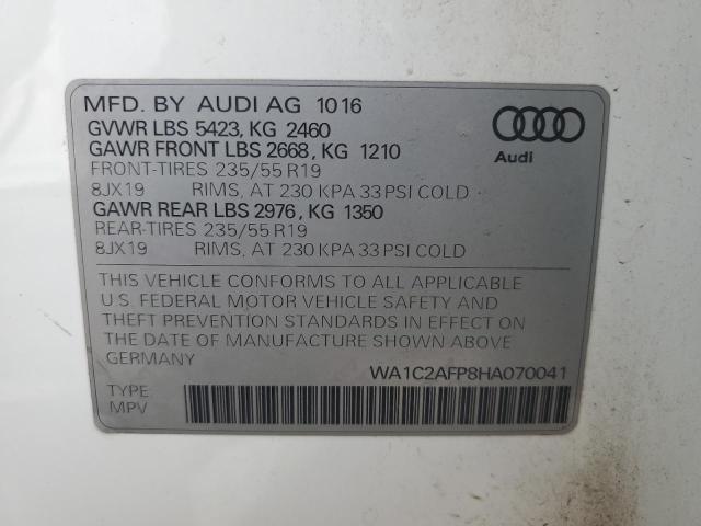 WA1C2AFP8HA070041 Audi Q5 PREMIUM