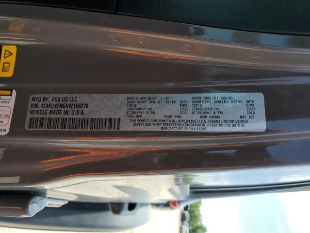 1C4HJXFN6NW166278 Jeep WRANGLER U