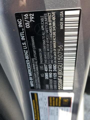 55SWF4JBXGU150756 Mercedes-Benz C-Class