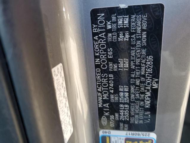 KNDPMCACXH7162816 KIA gdi theta ii