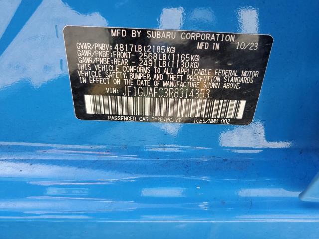 JF1GUAFC3R8314353 Subaru na