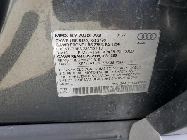 WA1GAAFY1N2059546 Audi 45 tfsi