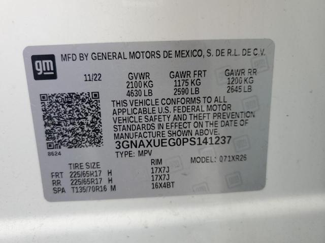 3GNAXUEG0PS141237 Chevrolet EQUINOX LT