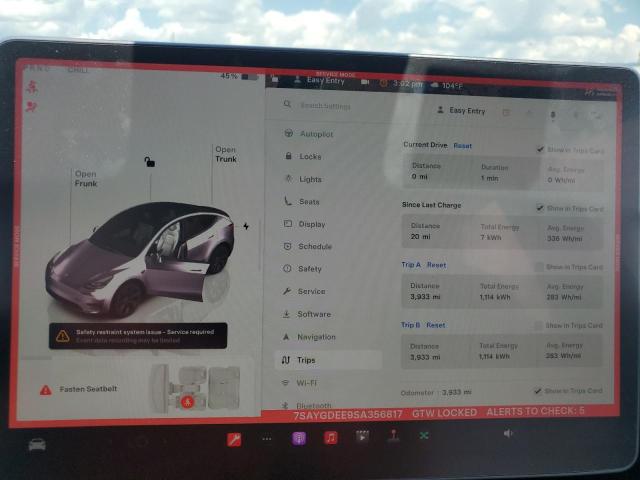 7SAYGDEE9SA356817 Tesla Model Y