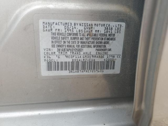3N1AB7APXEY259601 Nissan SENTRA S