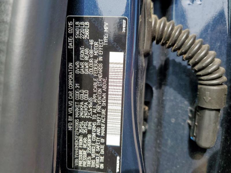 YV440MDK5F2740965 Volvo Xc60 T5 Pr