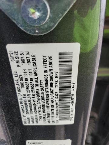 7FART6H95ME017327 Honda CR-V TOURI