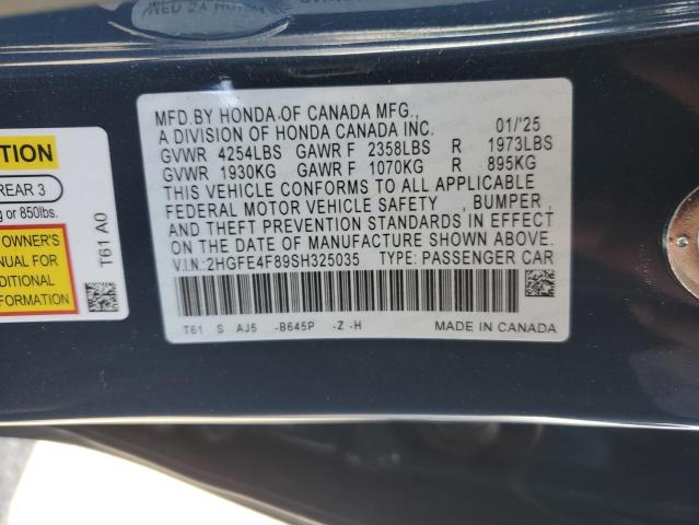 2HGFE4F89SH325035 Honda lfc3