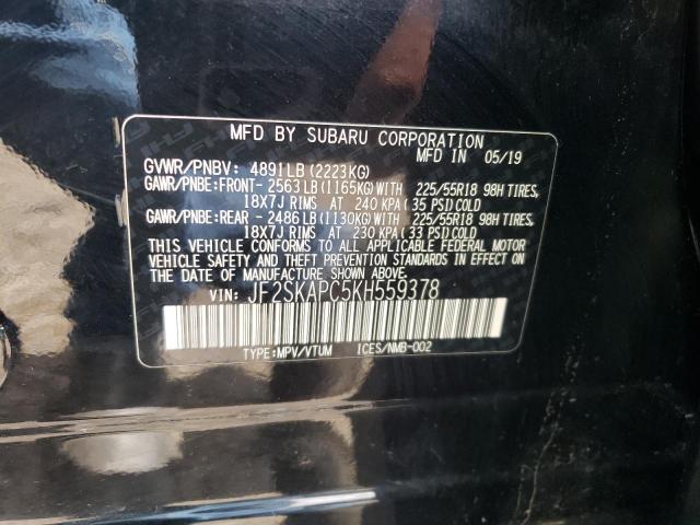 JF2SKAPC5KH559378 Subaru naturally aspirated u5