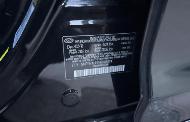 5NPD74LF9HH167394 Hyundai Elantra
