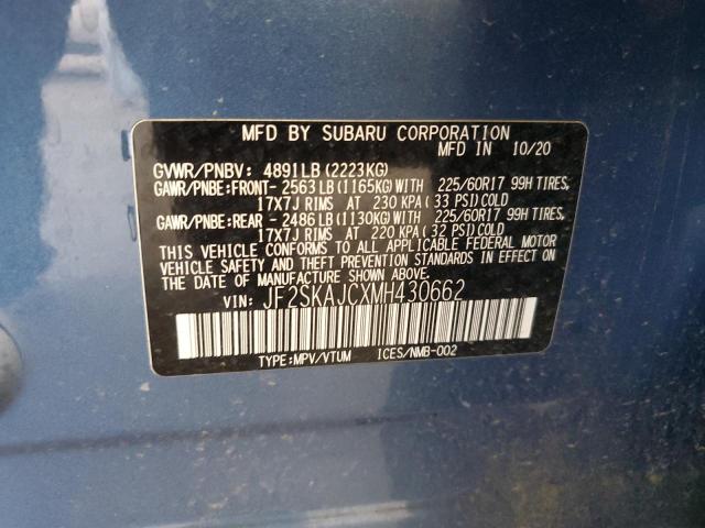 JF2SKAJCXMH430662 Subaru na u5