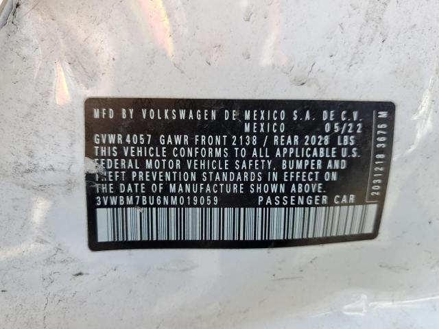 3VWBM7BU6NM019059 Volkswagen JETTA SPOR