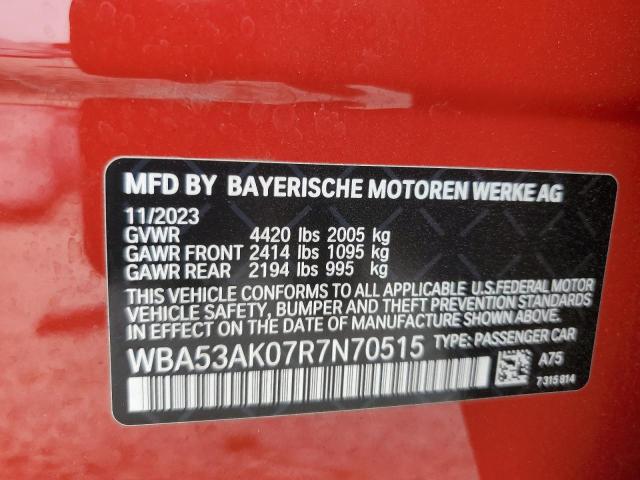 WBA53AK07R7N70515 BMW 228I