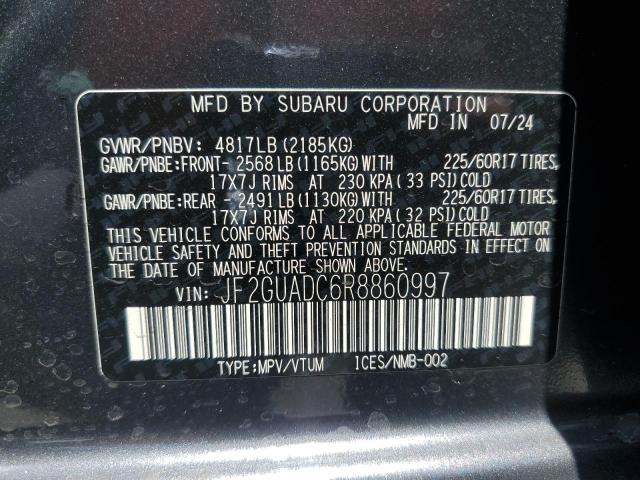 JF2GUADC6R8860997 Subaru Crosstrek