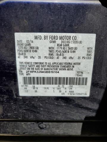 2FMPK3J94GBB16104 Ford 2016