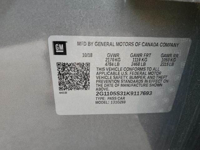 2G1105S31K9117693 Chevrolet Impala Pre