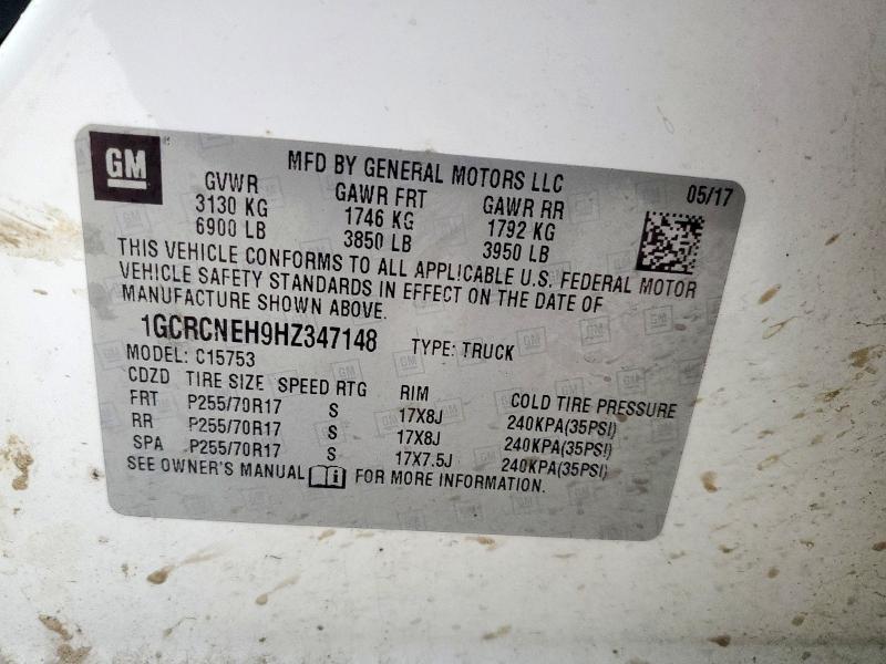 1GCRCNEH9HZ347148 Chevrolet Silverado