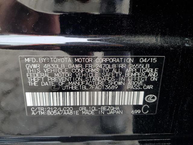 JTHBE1BL7FA013689 Lexus 2gr-fse