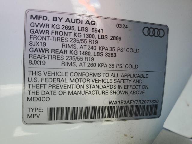 WA1E2AFY7R2077320 Audi 55 tfsi