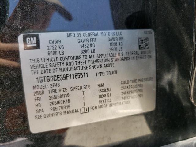1GTG6CE39F1185511 GMC CANYON SLT