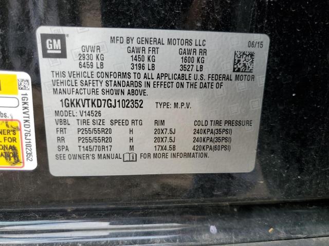 1GKKVTKD7GJ102352 GMC Acadia Denali