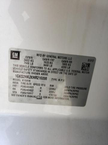 1GKS2HKJXHR216098 GMC YUKON XL DENALI