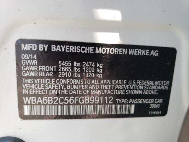 WBA6B2C56FGB99112 BMW 650 I Gran Coupe