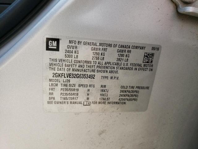 2GKFLVE32G6353492 GMC Terrain Denali