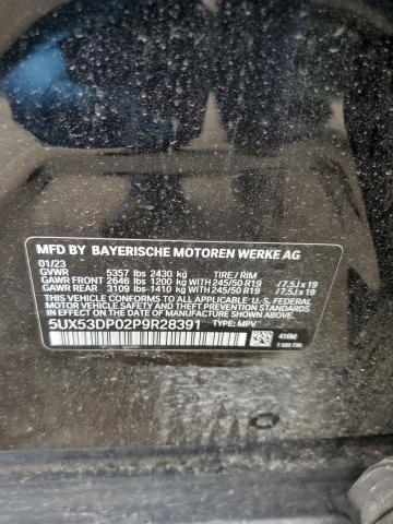 5UX53DP02P9R28391 BMW X3 Xdrive30i