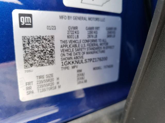 1GKKNULS7PZ176200 GMC ACADIA SLT