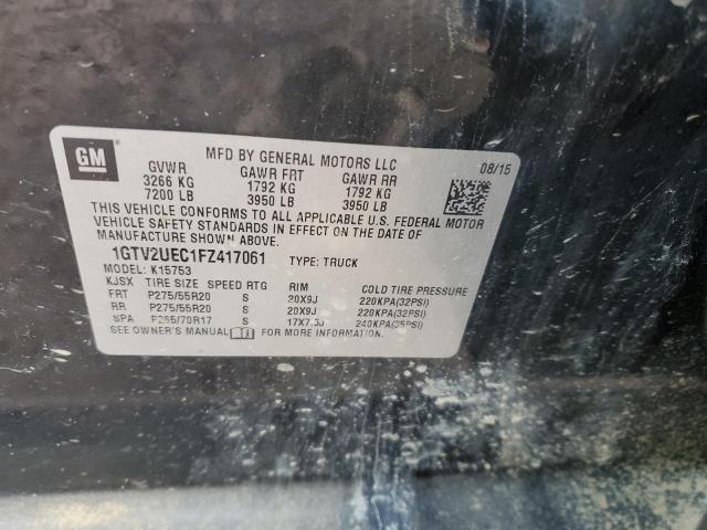 1GTV2UEC1FZ417061 GMC Sierra K1500 Sle