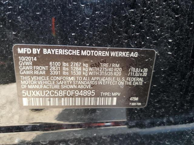 5UXKU2C58F0F94895 BMW X6 Xdrive35i