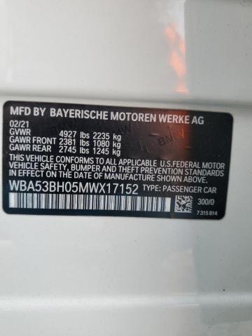 WBA53BH05MWX17152 BMW 530 I