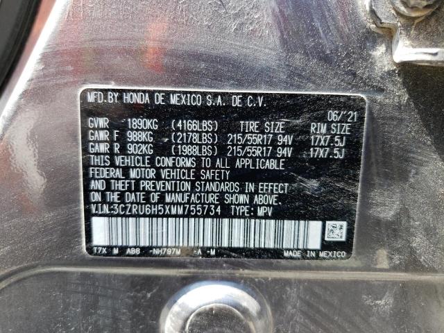 3CZRU6H5XMM755734 Honda HR-V EX