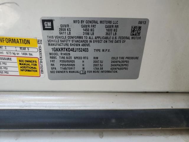 1GKKRTKD4EJ152403 GMC Acadia Denali